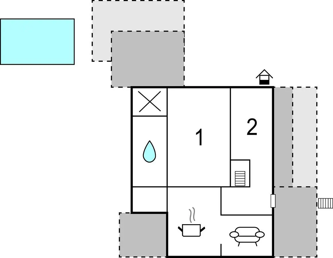 Holiday home Lovely Home In Topid With Kitchen Veligolji